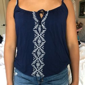 Two tanks! Blue and white and white and black